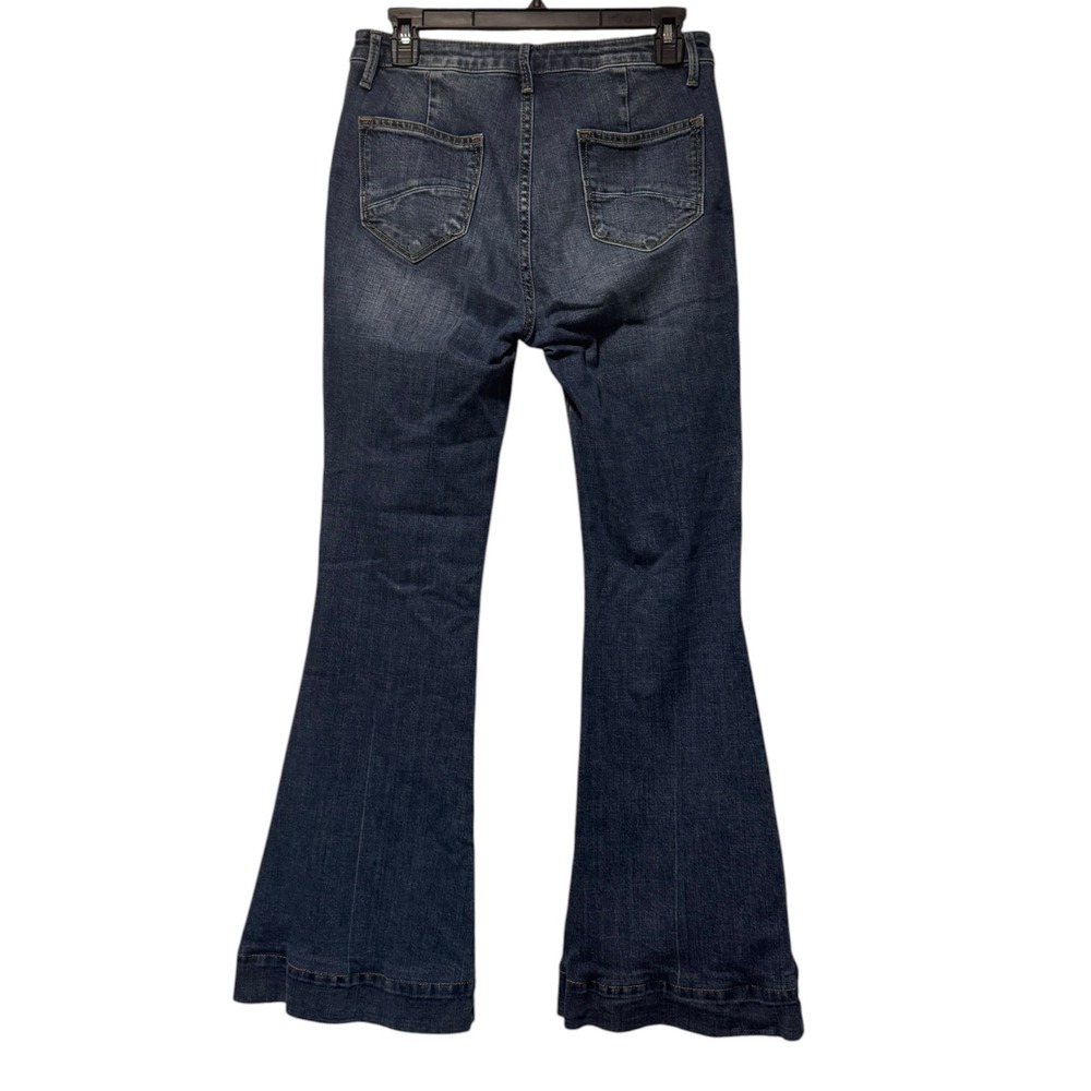 Driftwood Classic Fit Sailor Button Flare Jeans Dark Wash Women's 27 - Picture 5 of 12